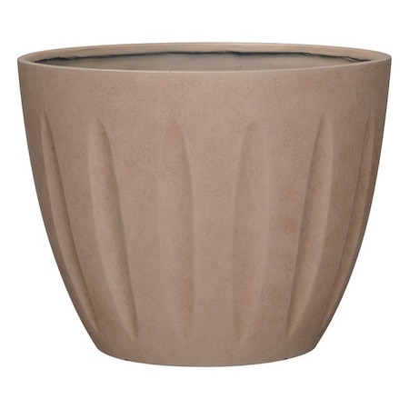 L&G Solutions L&G 13 in. H X 16 in. D Polyresin Spritzer Planter Terra Cotta PVI8016TTI